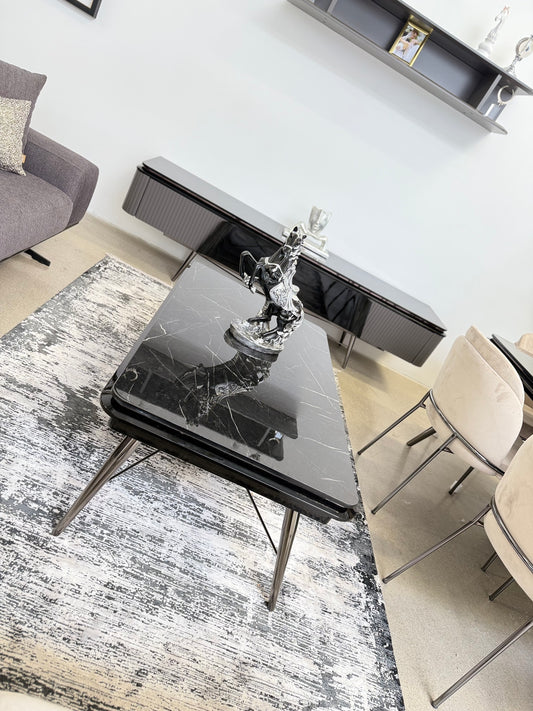 Nill`s Mila Vardagsrumsset - Matbord med 6 St Stolar, Soffbord, Sidobord