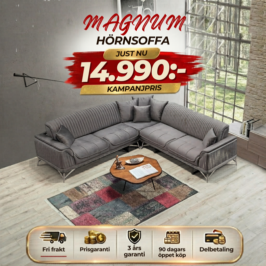 💥Magnum Hörnsoffa ⏳ Bästsäljare | Endast 4 kvar-Hämta idag