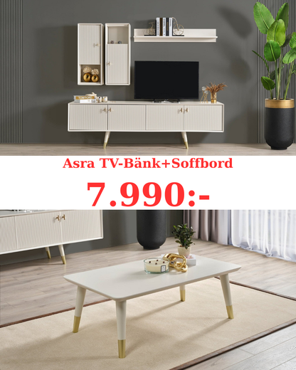 Asra Tv-Bänk + Soffbord