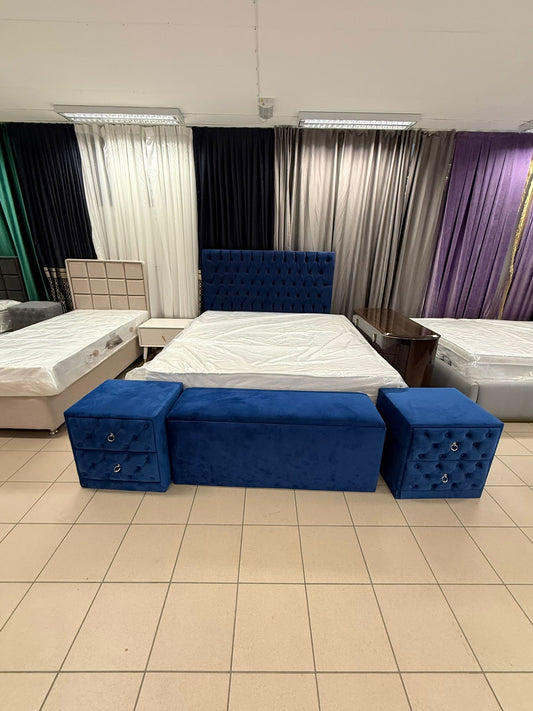 Aybaza Pirlanta Sovrumsset ( Säng - Pall - Sängbord 2 St )