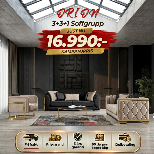 💥Orion Soffgrupp ⏳ Luxury Edition | Endast 2 kvar