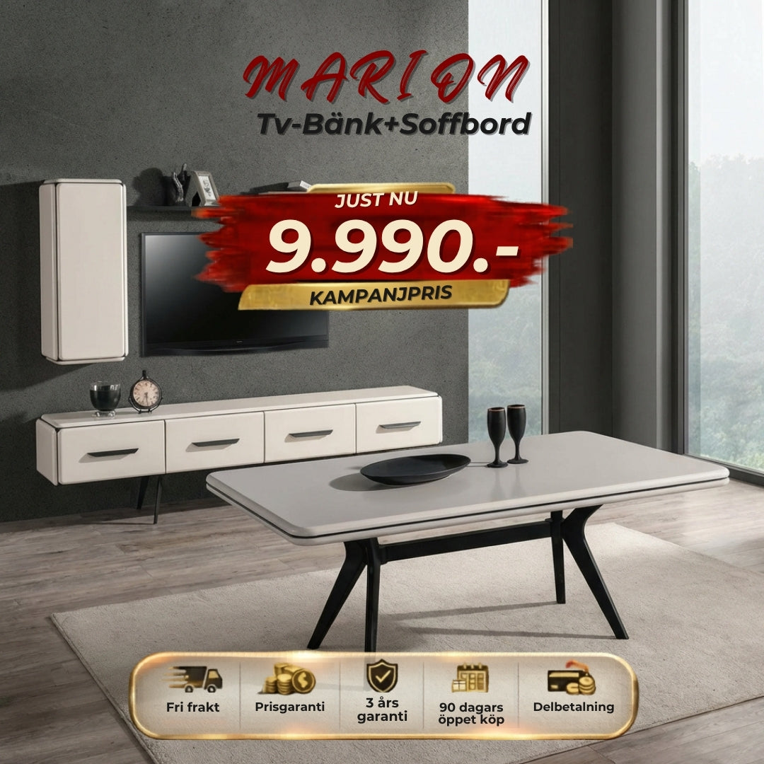 Marion Tv-Bänk + Coffee Table