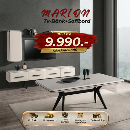 Marion Tv-Bänk + Coffee Table
