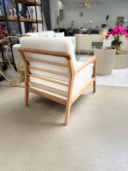 Baha 3+3+1 Soffgrupp - Teddy Tyg med Trä Ben