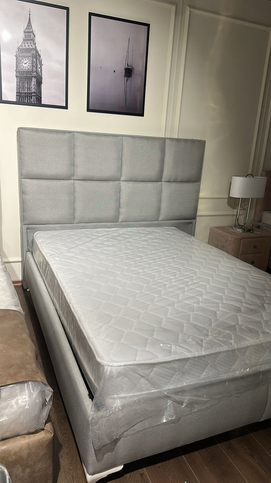 Ewos Säng med Förvaring Ljusgrå - 180x200 cm – Line Furniture