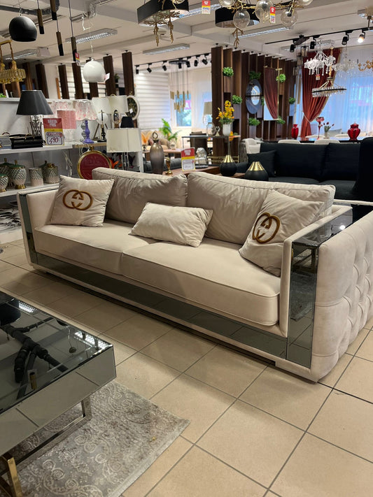 Gcc 3+1 Soffgrupp - Beige med Spegel