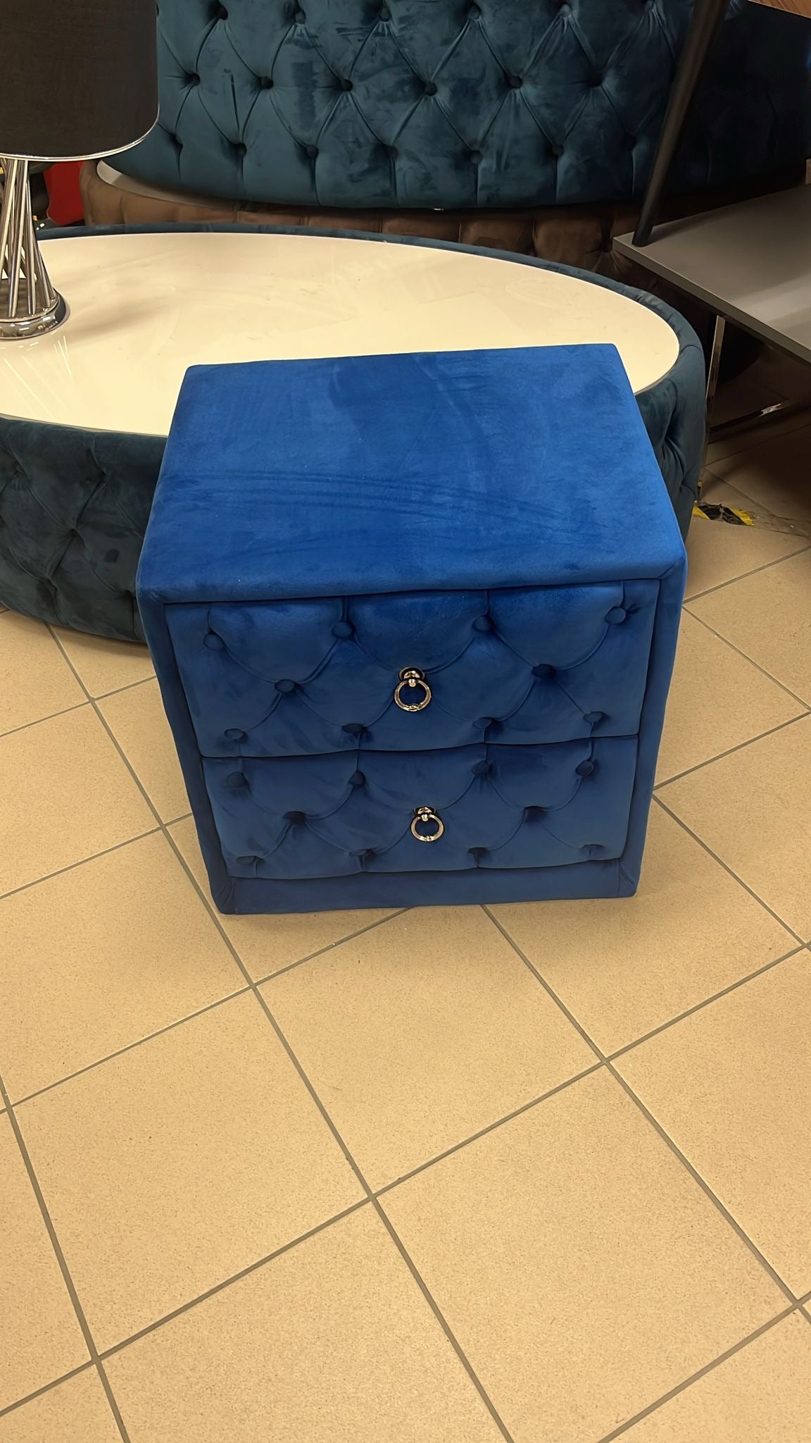 Pirlanta Sängbord 2 St - Blå