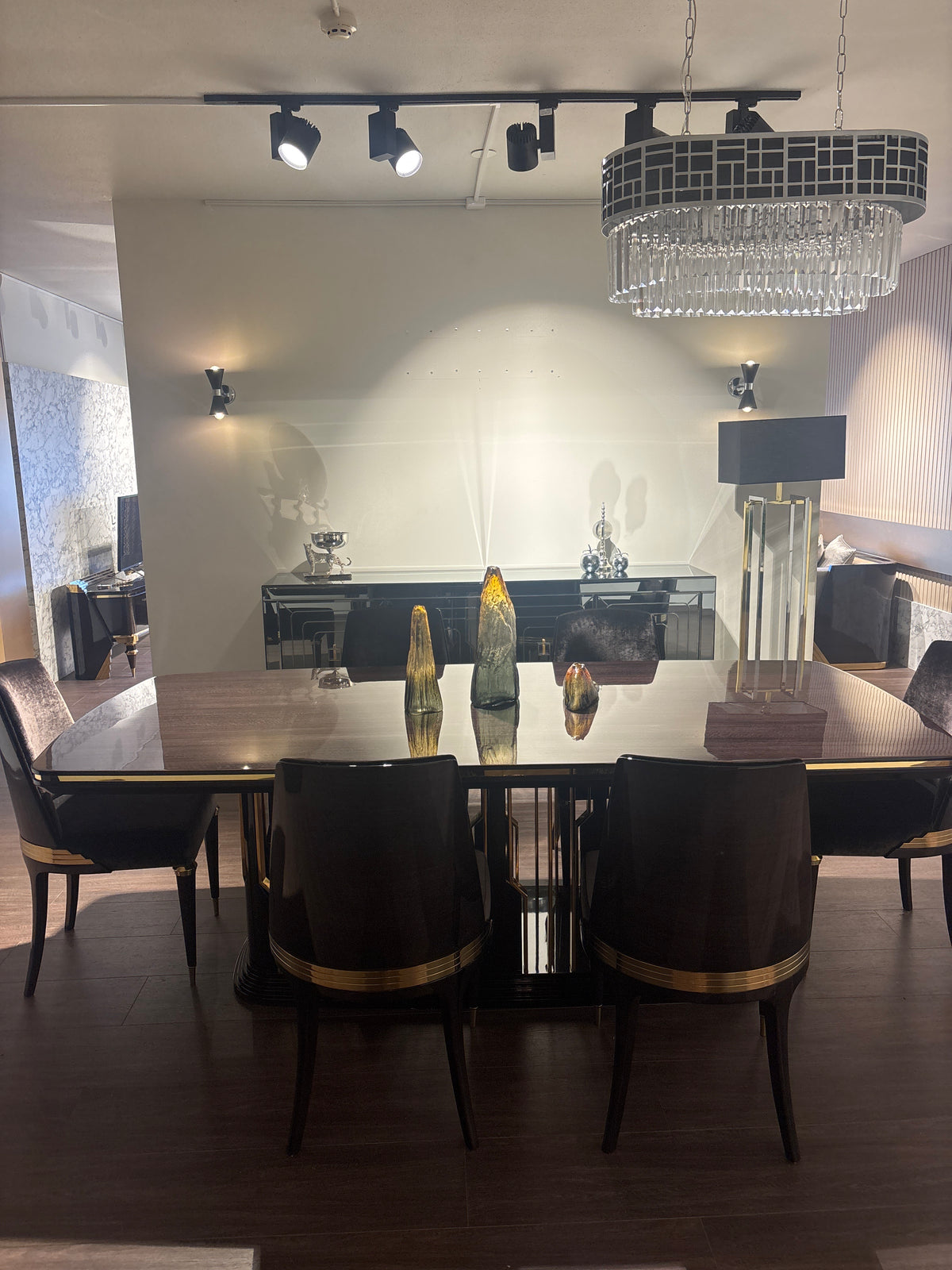 Evgör Luxury Matgrupp - Matbord med 6 St Stolar
