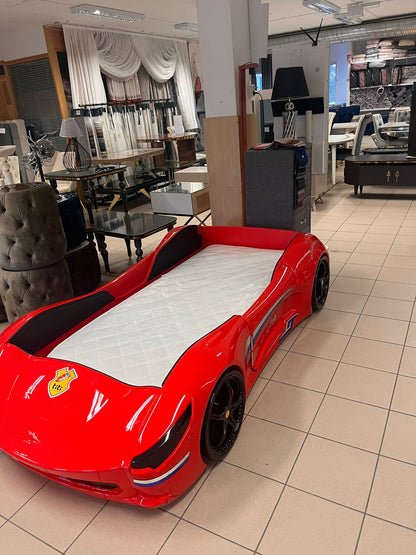 Titi Garage Bilsäng Röd - 90x190 cm