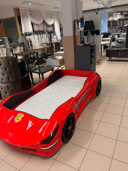 Titi Garage Bilsäng Röd - 90x190 cm