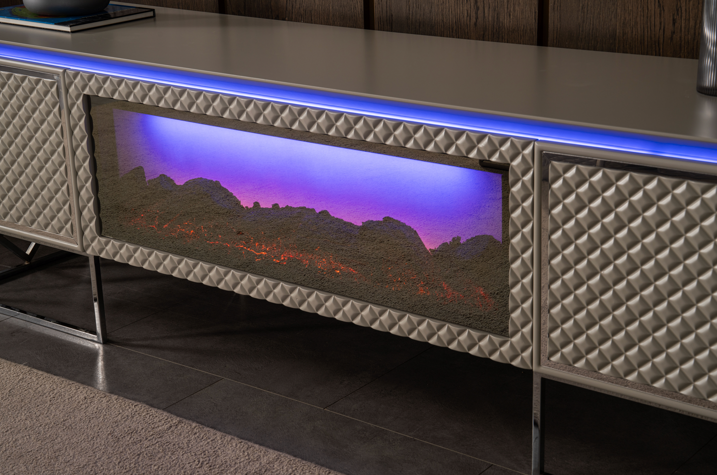 Paris Tv-Bänk Elkamin + Soffbord