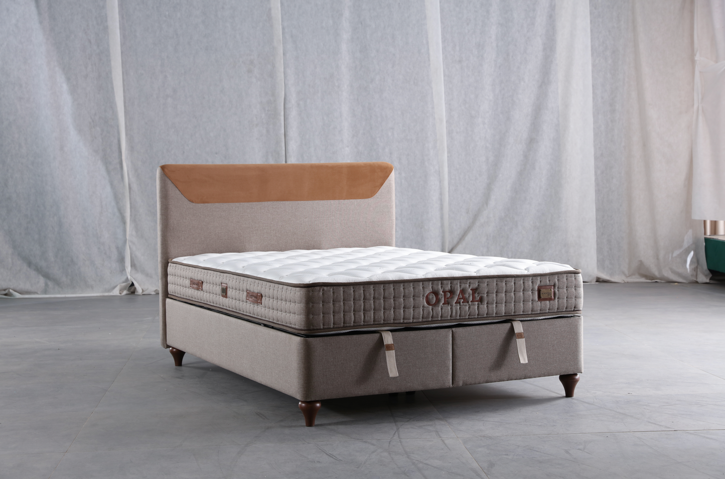 Opal Säng-Huvudgavel-Madrass-Förvaring