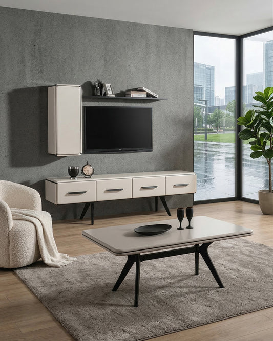 1️⃣2️⃣ Tokyo HemPaket (Soffgrupp – TV-bänk – Soffbord – Säng med förvaring)