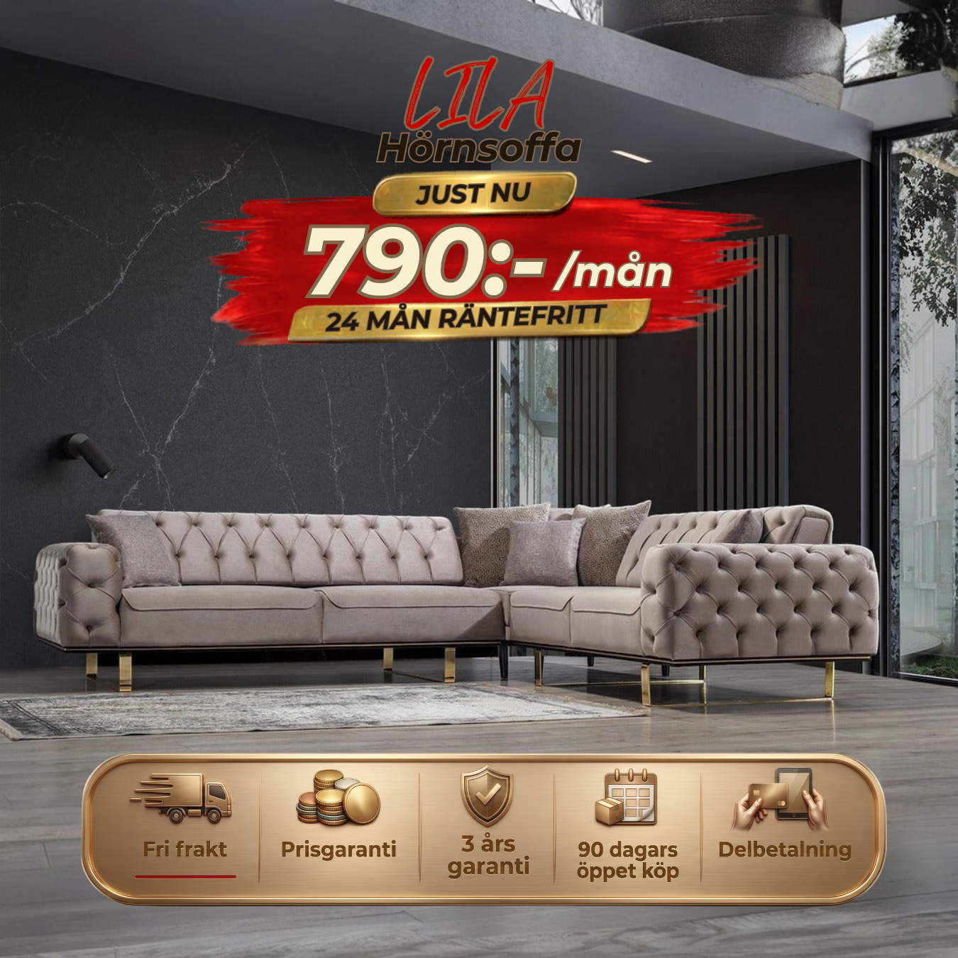 Lila Corner Sofa
