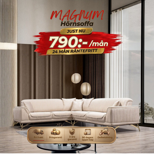 💥Magnum Hörnsoffa ⏳ Bästsäljare | Endast 4 kvar-Hämta idag