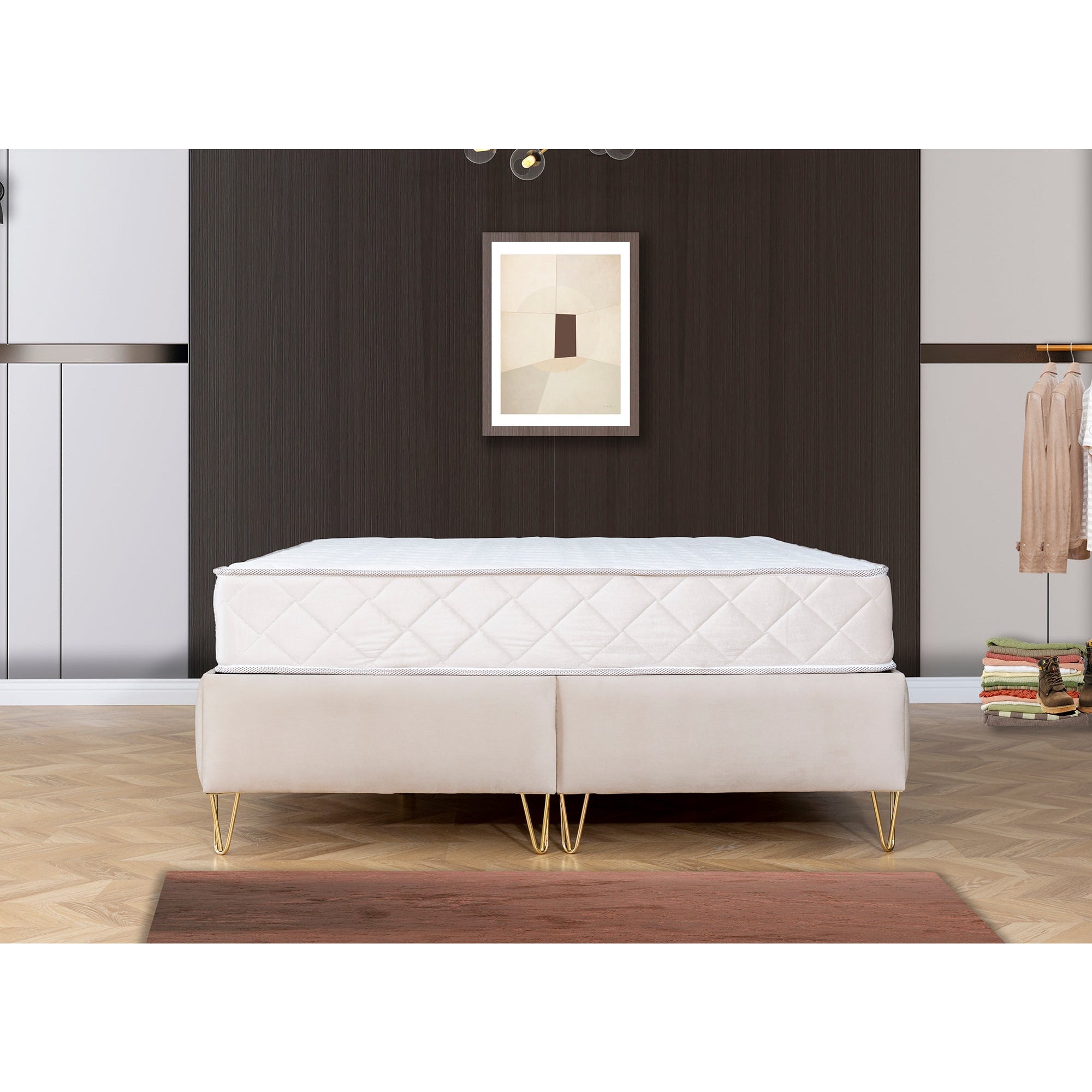 Capella Säng-Huvudgavel-Madrass-Förvaring - LINE Furniture Group
