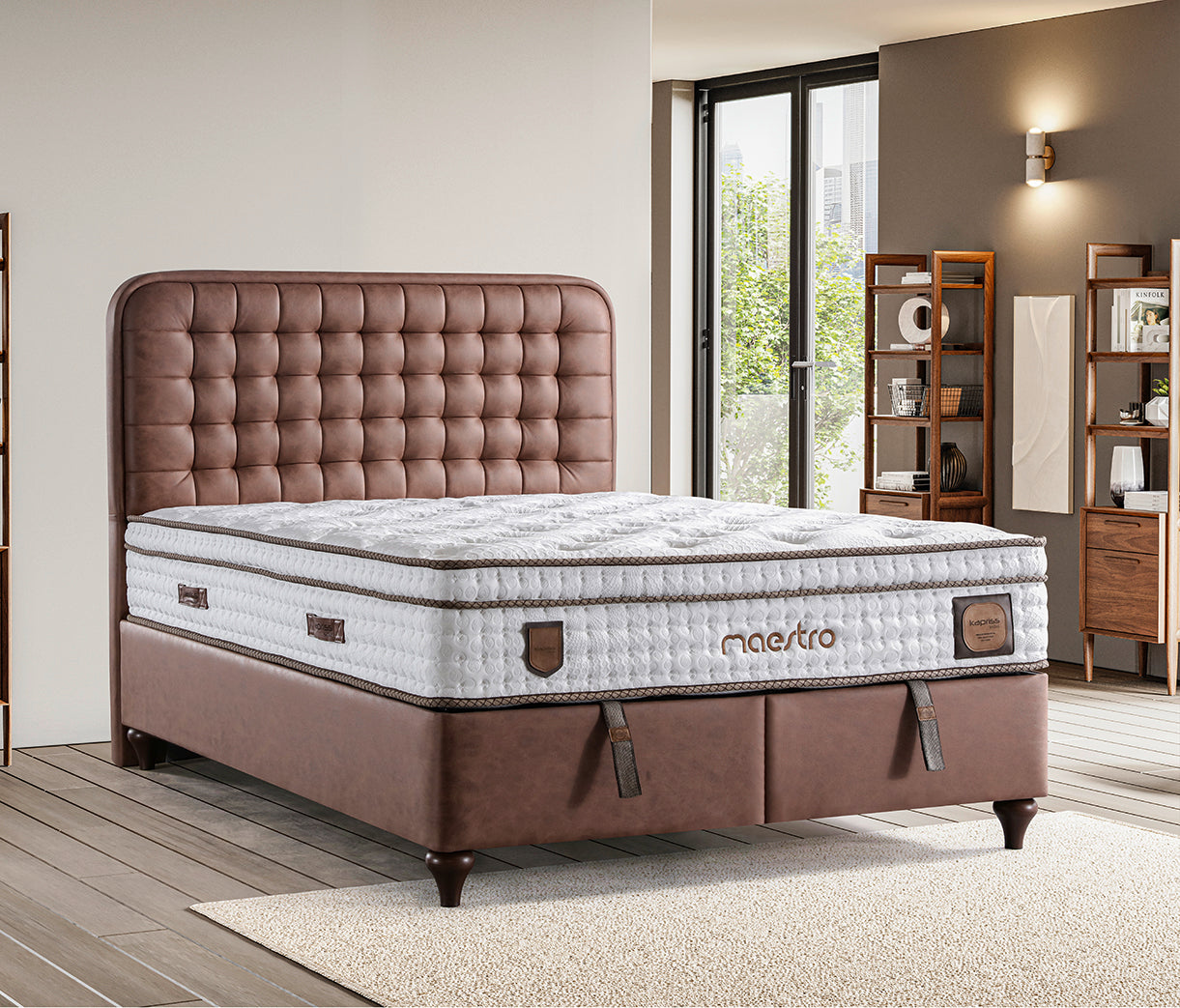Maestro Säng-Huvudgavel-Madrass-Förvaring