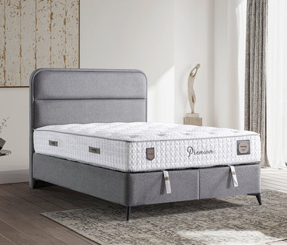 Premium Säng-Huvudgavel-Madrass-Förvaring