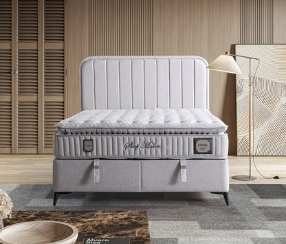 Sleep Maker Säng-Huvudgavel-Madrass-Förvaring