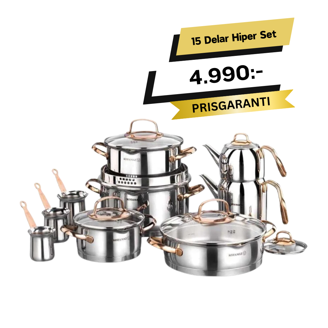 Korkmaz Rosanna 15 Piece Hiper Set A1703