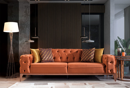 Lila 3-Sits Bäddsoffa från Albimo - detaljbild