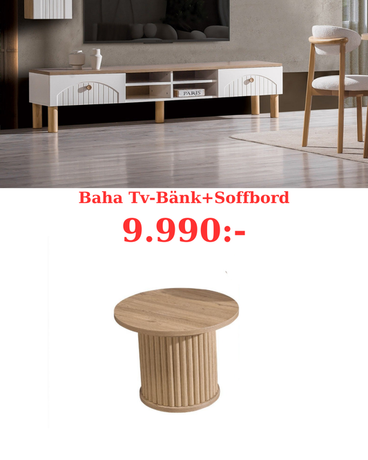 Baha Tv-Bänk+Soffbord
