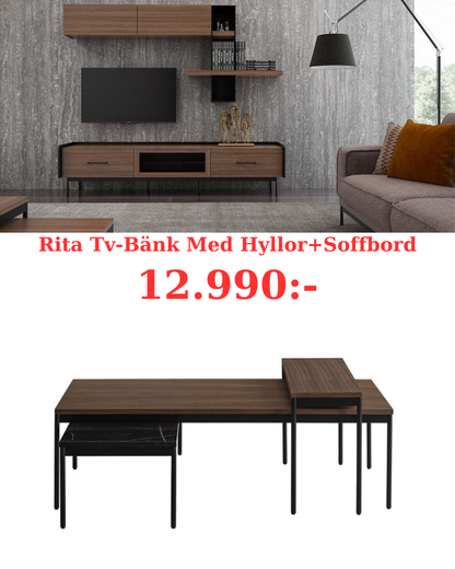 Rita Tv-Bänk+Soffbord