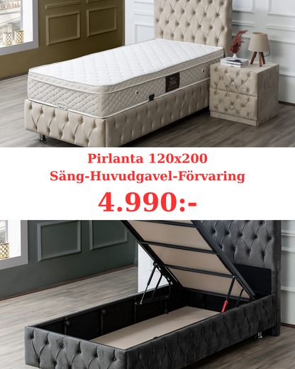 Pirlanta Säng-Huvudgavel-Förvaring