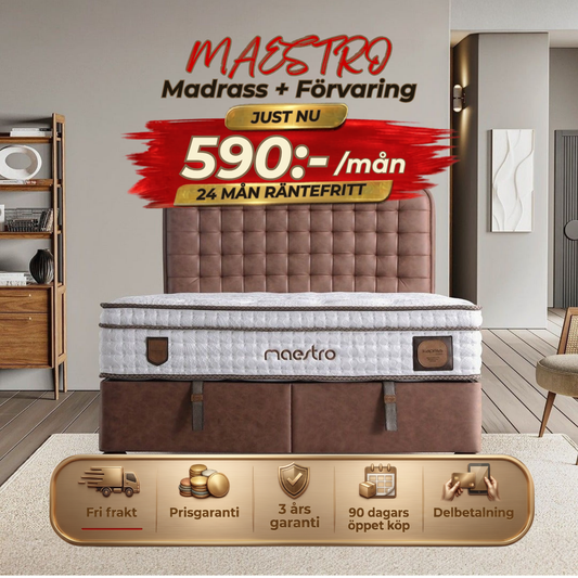 Maestro Bed-Headboard-Mattress-Storage