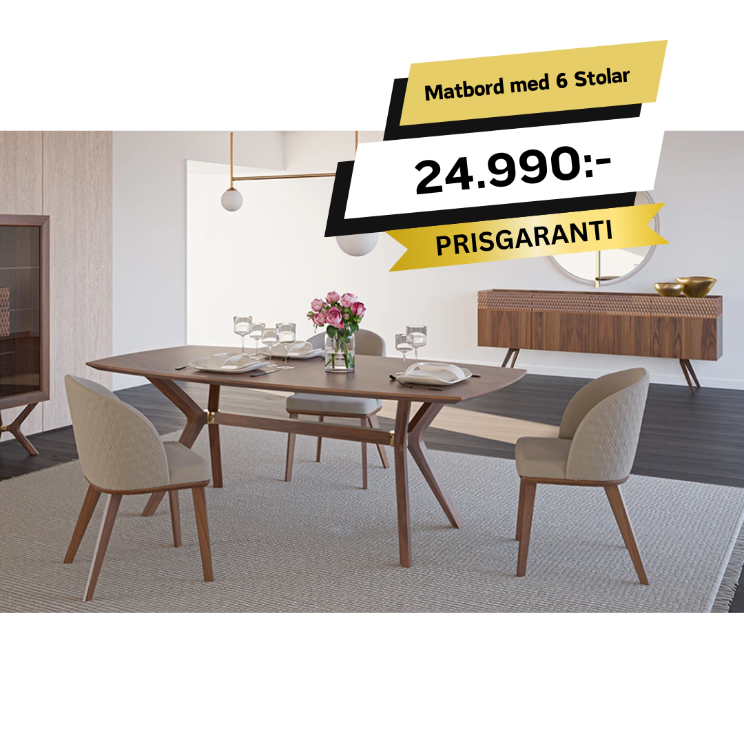 Viera Dining Table with 6 Chairs (Model 2023)