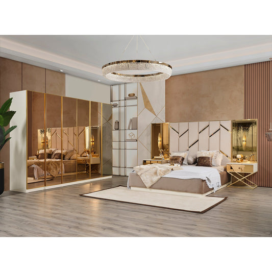 Gold Säng med Förvaring - LINE Furniture Group