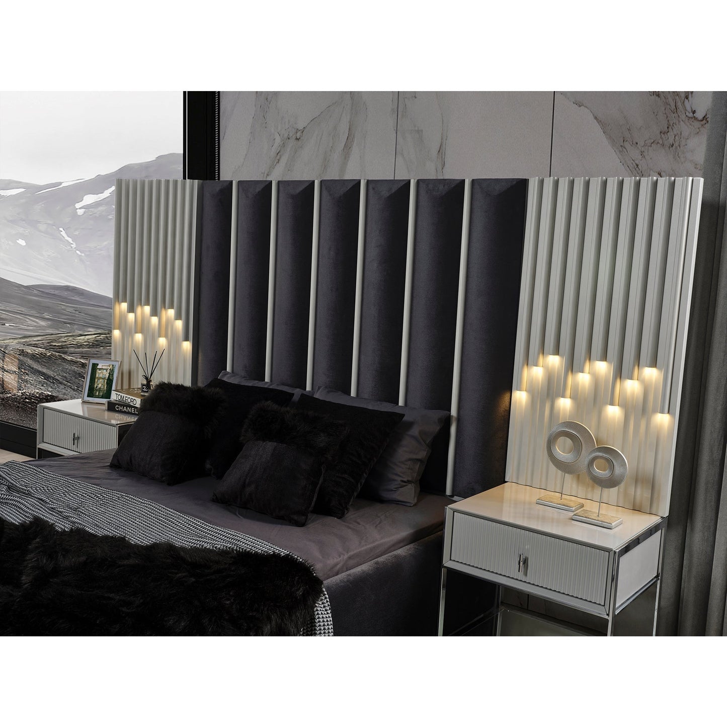 ⭐LUX PIRLANTA Säng med förvaring + madrass ⏳ Begränsat antal | 2 kvar-160cm eller 180 cm