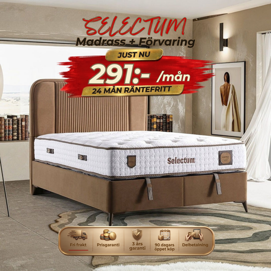Selectum Bed-Headboard-Mattress-Storage