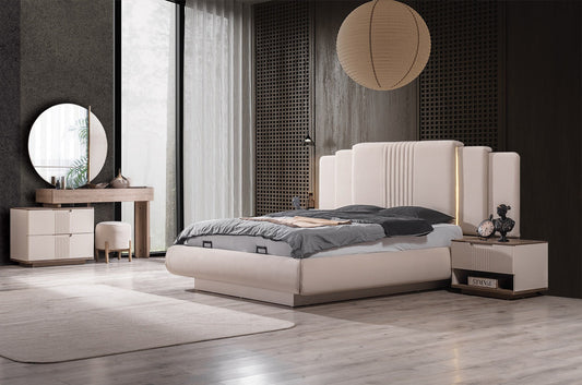 Santo Sovrumsset ( Säng+2 st Sängbord+ Sminkbord )