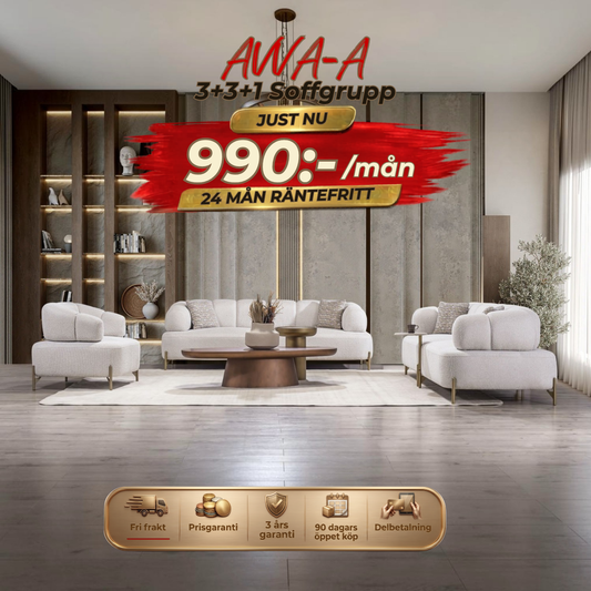 Avva-A 3+3+1 Sofa Set