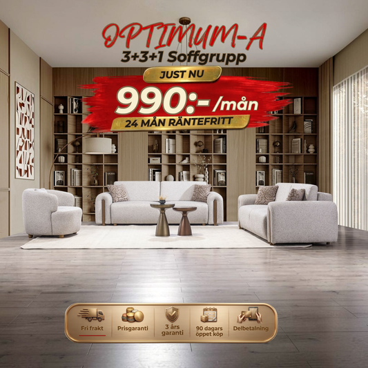 Optimum-A 3+3+1 Sofa Set