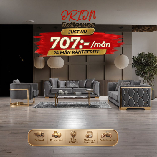 💥Orion Sofa Set ⏳ Luxury Edition | Endast 2 kvar