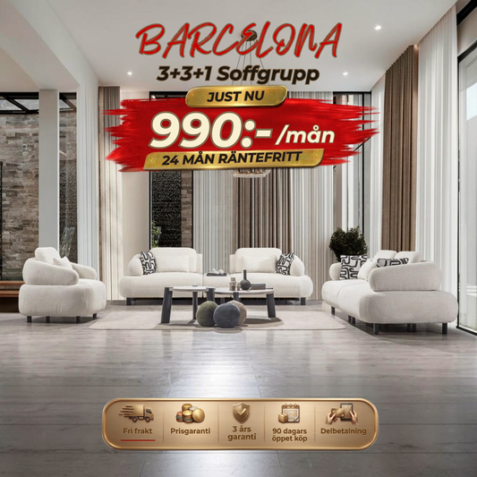 Barcelona 3+3+1 Sofa Set
