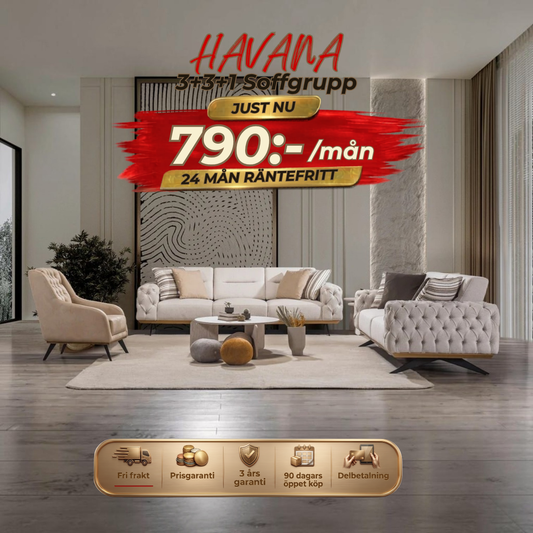 Havana 3+3+1 Sofa Set