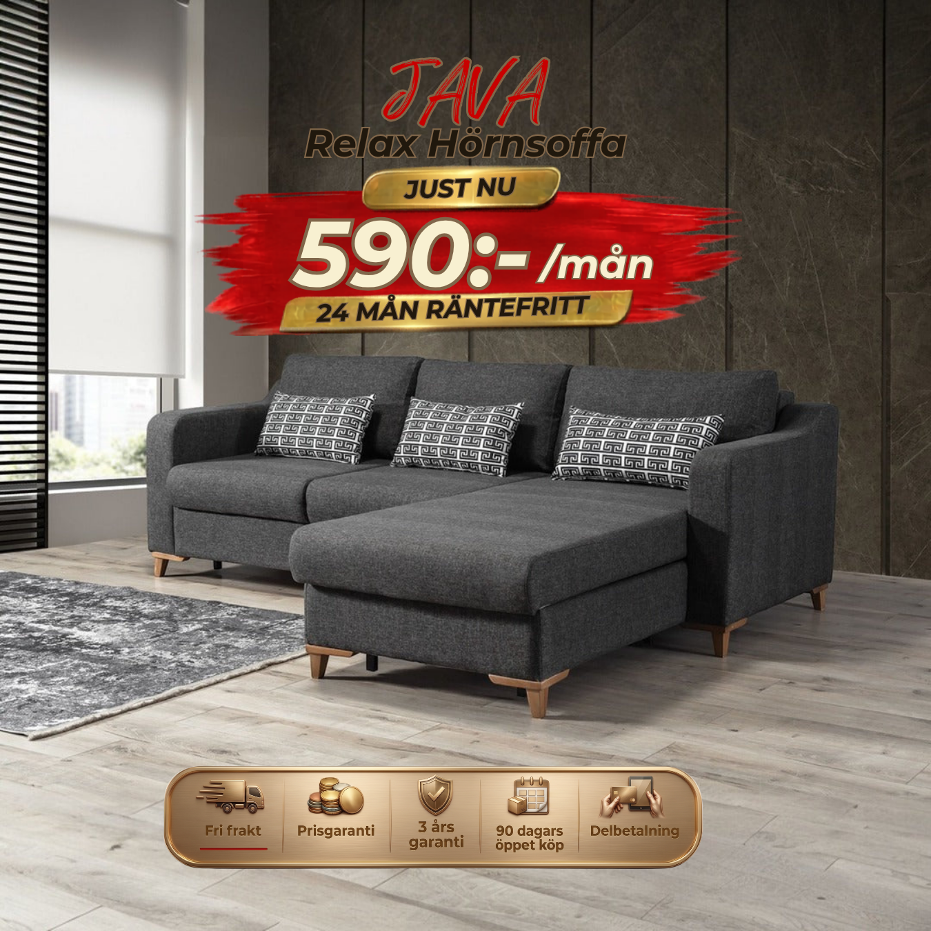 Java Relax Corner Sofa