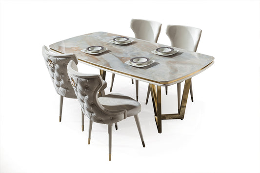 Torya Matbord med 6 Stolar