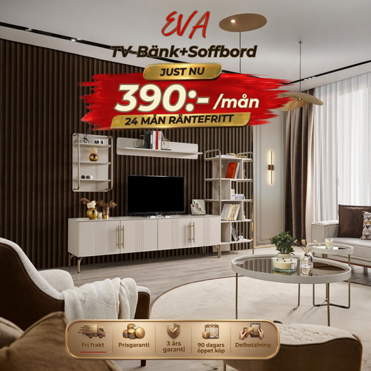 Eva TV-Bänk+Soffbord