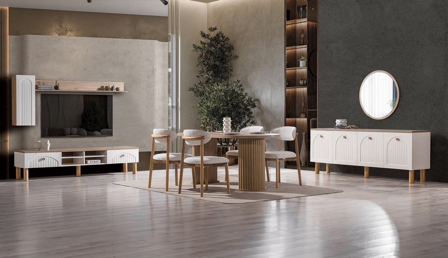 Baha Tv-Bänk+Coffee Table