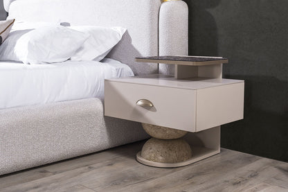 Avva Sovrumsset( Bed-2 st bedside table-Sminkbord-Spegel)