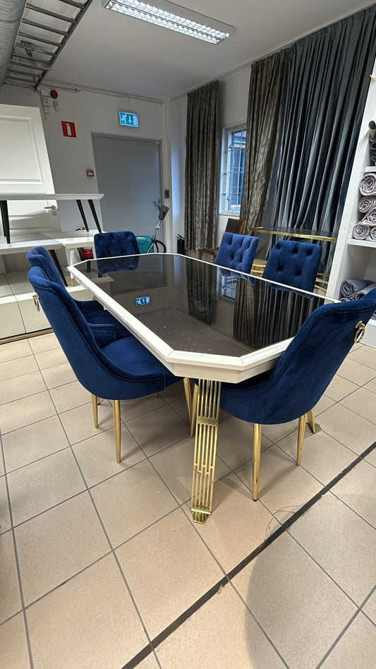 City Matbord med 6 St Stolar