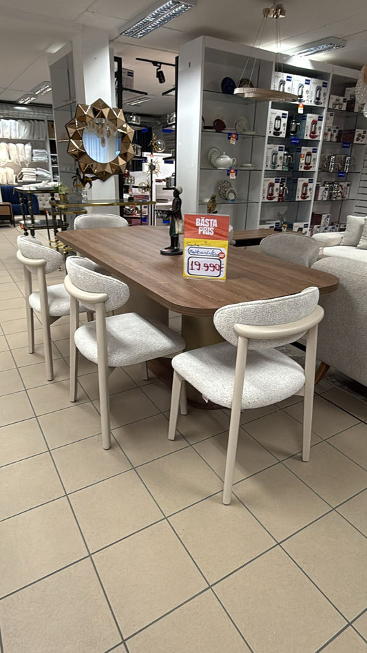 Santo Matbord med 6 St Stolar