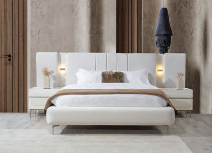 ROMA HemPaket (Panda 3-Sits Soffa – Madrid TV-Bänk – Madrid Soffbord – Madrid Säng med förvaring)