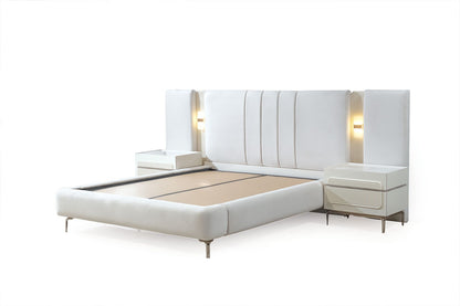 ROMA HemPaket (Panda 3-Sits Soffa – Madrid TV-Bänk – Madrid Soffbord – Madrid Säng med förvaring)