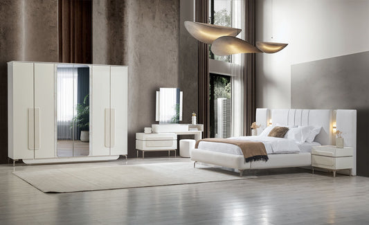 MADRID Sovrumsset ( Säng + 2 st Sängbord + Sminkbord )