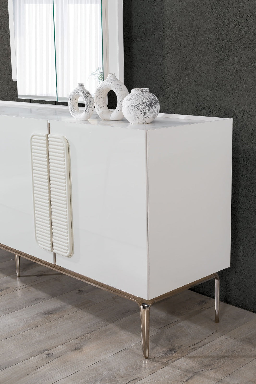 ROMA HemPaket (Panda 3-Sits Soffa – Madrid TV-Bänk – Madrid Soffbord – Madrid Säng med förvaring)
